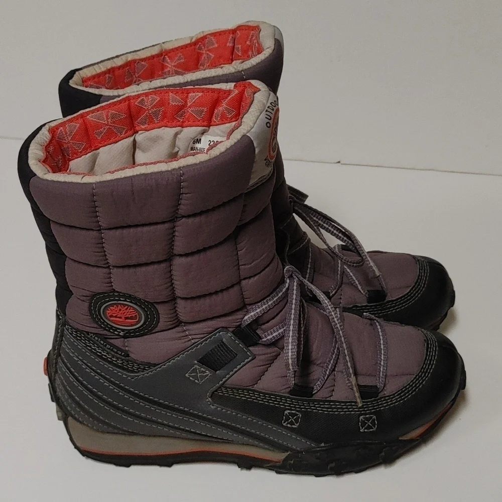 Women's Timberland Performance 200 Gram Primaloft Waterproof Snow Boots in Gray